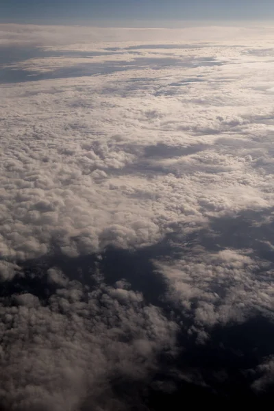 Nuvens Texturizadas Vista Avião — Fotografia de Stock