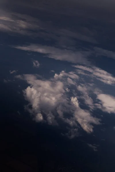 Getextureerde Wolken Uitzicht Vanaf Een Vliegtuig — Stockfoto