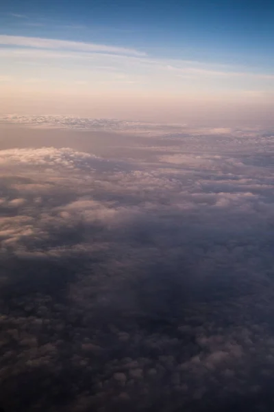Teksturowane Chmury Widok Samolotu — Zdjęcie stockowe