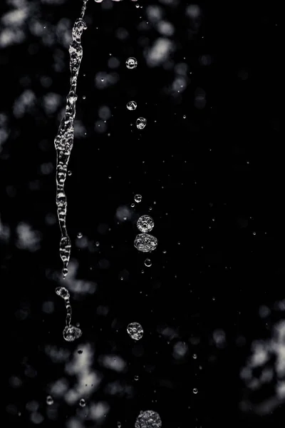 Water Drops Macro Dark Background — Zdjęcie stockowe