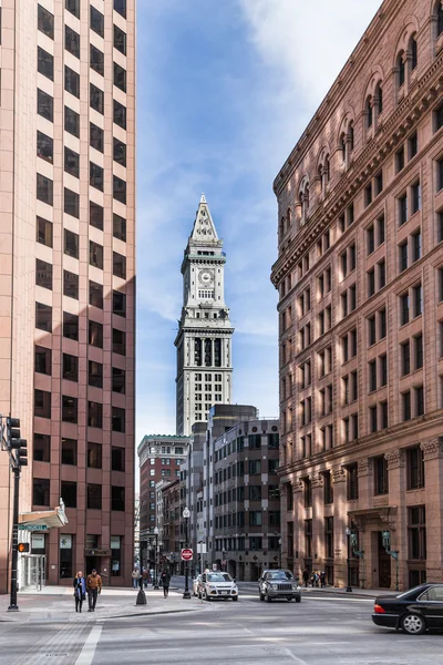 商业建筑的波士顿，马英九在冬天 — 图库照片
