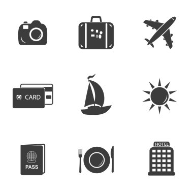 Seyahat ve Turizm Icons set