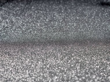 Gümüş ve beyaz bokeh ışıkları söndü. Noel soyut arkaplanı