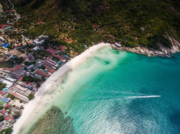 Légi sziget megtekintése Koh Phangan-sziget, Thaiföld — Stock Fotó