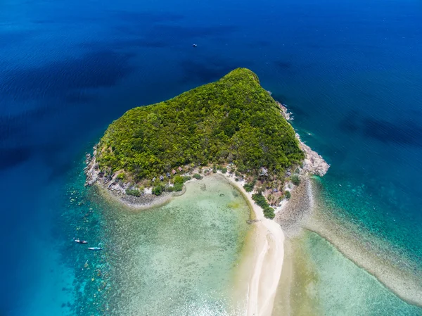 Corazón de la isla de Koh Phangan, Tailandia vista aérea — Foto de Stock