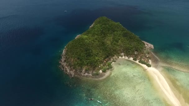 Letecký pohled na Koh Phangan Koh Mae Thajsko — Stock video