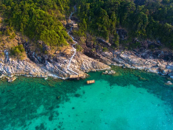 Vista aérea de la costa de Koh Phangan Tailandia — Foto de Stock