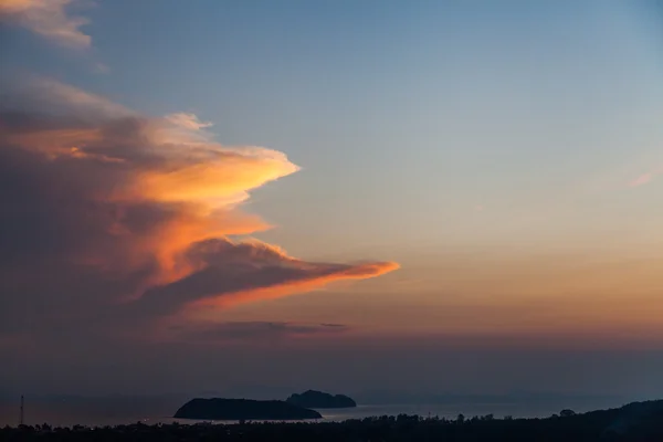 Utsikt över solnedgången på ön Koh Phangan Thailand — Stockfoto