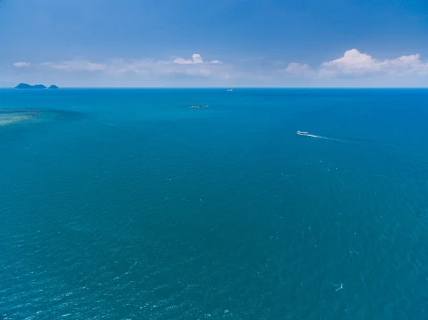 Plaj ve deniz araçları Koh Samui, Tayland Hava görünümünü — Stok fotoğraf