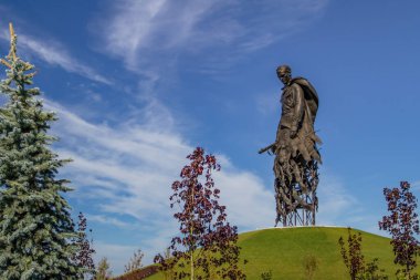 RZHEV, RUSSIA - AUGUST 21, 2020 Rzhev Memorial to the Soviet Soldier. Memorial complex in memory of all Soviet soldiers of World War II.