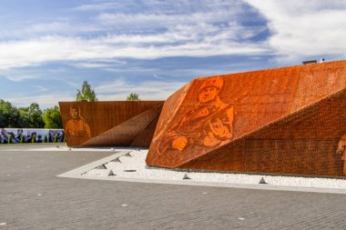 RZHEV, RUSSIA - AUGUST 21, 2020 Rzhev Memorial to the Soviet Soldier. Memorial complex in memory of all Soviet soldiers of World War II.