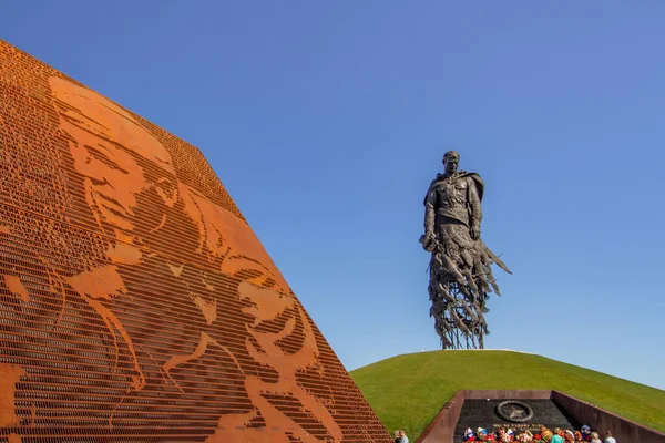 RZHEV, RUSSIA - AUGUST 21, 2020 Rzhev Memorial to the Soviet Soldier. Memorial complex in memory of all Soviet soldiers of World War II.