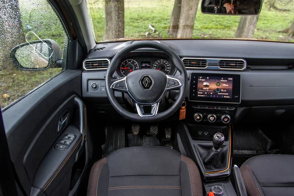 Moscú Rusia Mayo 2021 Renault Duster Vista Interior Segunda Generación —  Fotos de Stock