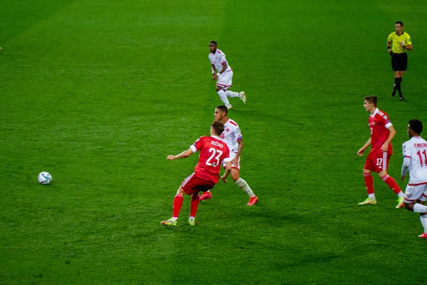 Moscow Russia September 2021 Otkrytie Arena Stadium Qualifying Tournament 2022 — Stock Photo, Image