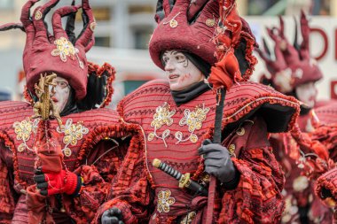 15-02-2026 Aalst yıllık karnaval geçidi sokaklarda
