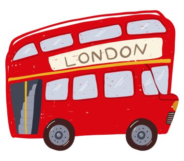 Londra 'dan esinlenerek el yapımı kırmızı çift katlı otobüs