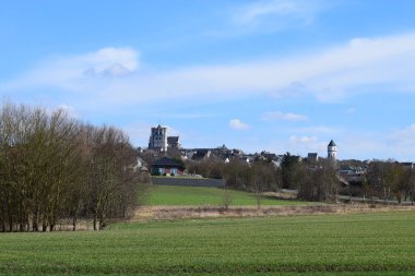 Almanya 'nın Muenstermaifeld şehrinin manzarası