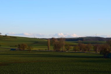 Kırsal kesimdeki tarımın manzarası