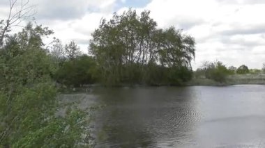 Bataklık gölünde fırtına