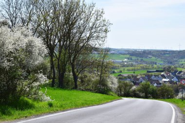 Güzel köy manzarasının manzarası