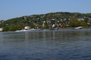 Linz ve feribotla Rhine Nehri