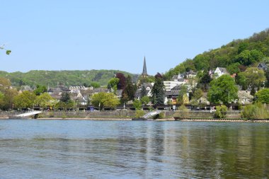 İlkbaharda Ren 'den Linz' e manzara