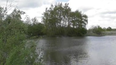 Bataklık gölünde fırtına