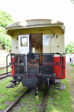 Vintage buhar treni, arka taraf.