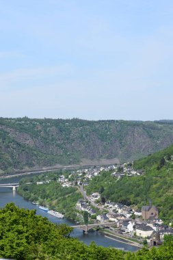 Almanya 'nın Mosel kentindeki Cochem şehri.