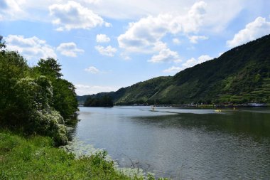 Yazın güzel sakin Mosel.