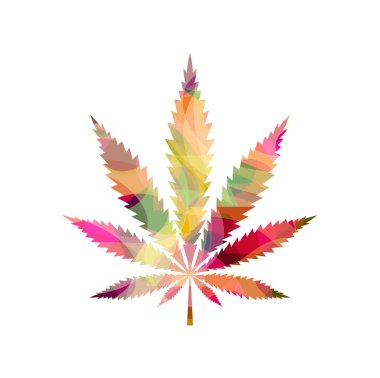 Kravat boyalı Pot soyut psychedelic, vektör yaprak, Eps10