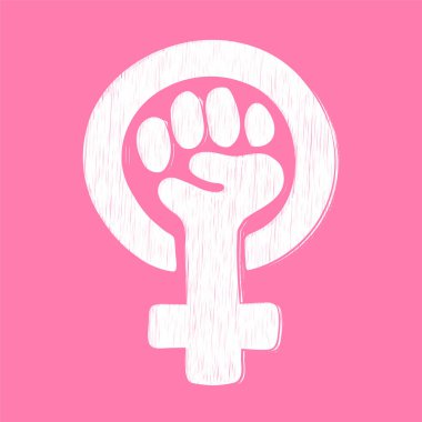 Grunge etkisi olan feminizm sembolü