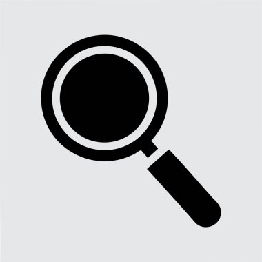 büyüteç simgesini tıklatın. vektör