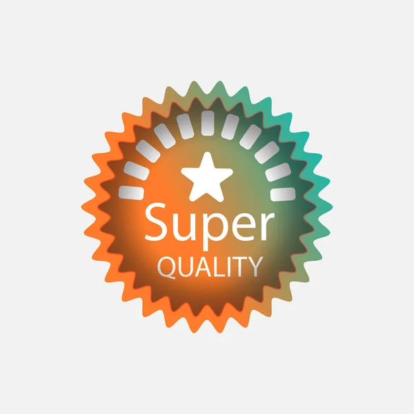 Kalite rozet vektör simgesi