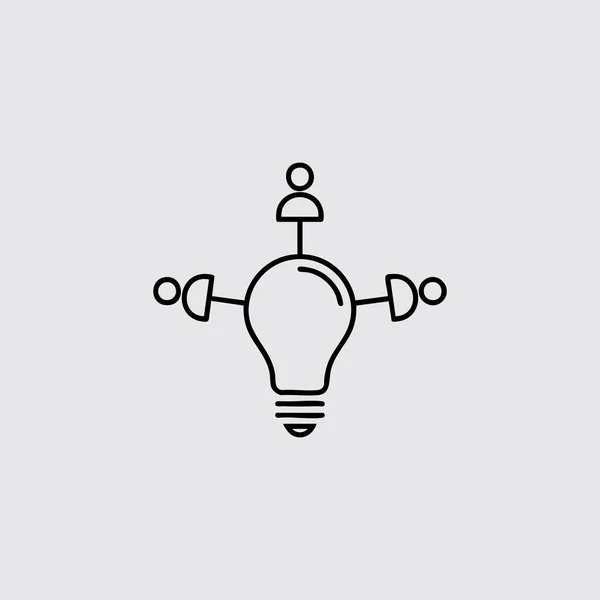 vektör ampul simgesi