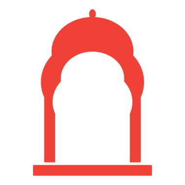 Kırmızı bir fenerin vektör çizimi