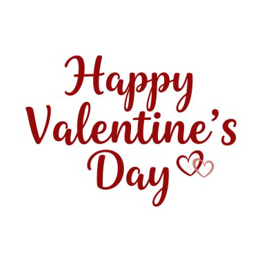 Sevgililer günün kutlu olsun. Kalp şeklindeki davetiye kartı.