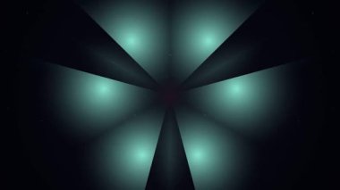 Karanlık uzayda parlak mavi bir ışık. Etrafında gizemli ve canlı bir atmosfer var.