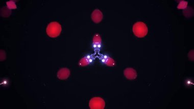 Renkli patlamalar ve parlak ışıklarla dolu canlı havai fişek gösterisi karanlık bir gökyüzü arka planına karşı çok güzel.