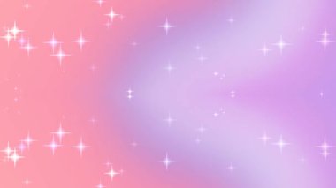Pembe renkli, parlak yıldızlı ve parıldayan ışıklarla kaplı güzel bir arkaplan. Sihirli bir atmosfer yaratıyor.
