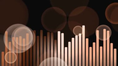 Ses çubuğu grafiği resimlemesi müzik görselleştirme ses spektrumu analizini dijital sinyal işleme frekans çubuklarının yükseklik değişkenliği ile gösterir.