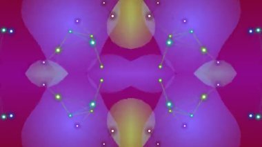 Birbirine bağlı düğümleri olan karmaşık moleküler yapı ve soyut geometrik desenler karmaşık bilimsel verileri ve teknolojik gelişmeleri sorunsuzca temsil ediyor..