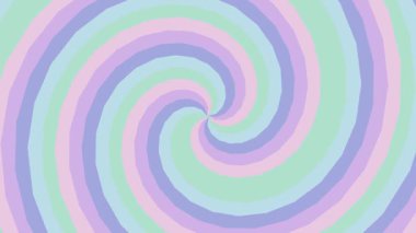 Yumuşak pastel renkli sarmal arkaplan, kıvrımlı mavi ve mor renkler, hipnotik bir görsel efekt yaratıyor ve yaratıcı projeler ve grafik sanat uygulamaları için dairesel tasarım unsurlarını sakinleştiriyor..