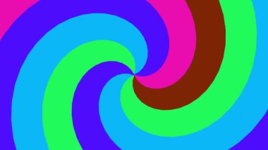 Mavi, yeşil, pembe ve kahverengi tonların mükemmel bir uyum içinde girdap oluşturarak dinamik bir görsel efekt oluşturduğu renkli spiral desen..