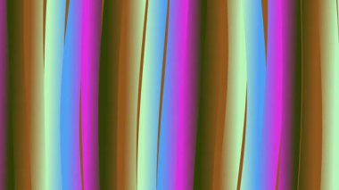 Dalgalı çizgileri ve renkleri olan parlak renkli soyut arkaplan. Gölgeler arasındaki pürüzsüz geçişler, tasarım ilhamı ve modern sanatsal ifade için ideal dinamik bir görsel efekt yaratır..