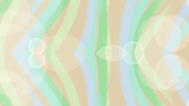 Yumuşak pastel soyut arka plan dalgalı yeşil, mavi ve bej çizgileri hafif bokeh ışık efektleriyle sakin bir atmosfer yaratıyor.