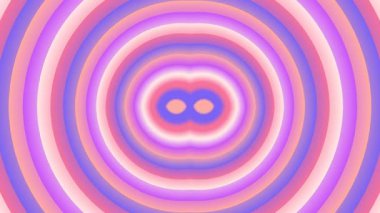 Renkli eşmerkezli daireler, pastel gölgeler ve gradyan etkilerle büyüleyici bir optik illüzyon yaratıyor..