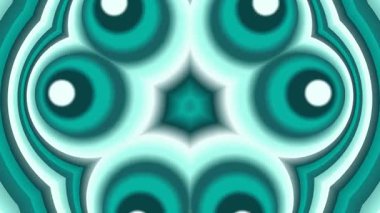 Teal soyut geometrik şekiller ve desenler baykuş ve üçgen tasarımlar oluşturarak, dekorasyon ve sanatsal ifade için rahatlatıcı ve modern görsel bir estetik yaratıyor.