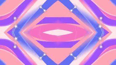 Soyut kaleydoskop tasarımlarında simetrik şekilleri ve pastel renkleri içeren canlı geometrik desenler dinamik dijital sanat esin kaynağı oluşturur.