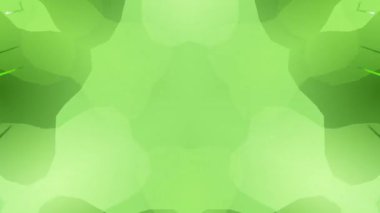 Simetrik desenler ve merkezi bir yıldız patlaması içeren parlak yeşil soyut arkaplan dinamik görsel efekt ve enerji yaratıyor.